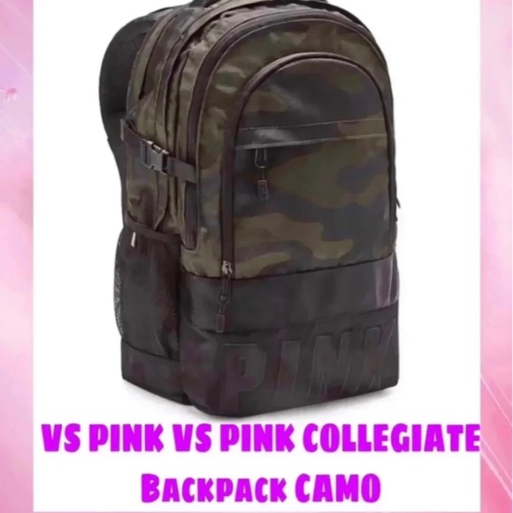 Victoria’s Secret PINK COLLEGIATE BACKPACK CAMO BNWT